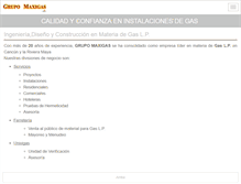 Tablet Screenshot of grupo-maxigas.com.mx